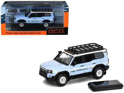 GCD KS-075-581 - 2024 Toyota Land Cruiser Prado Light Blue with White Top and