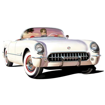 AMT AMT1244 - Skill 2 Model Kit 1953 Chevrolet Corvette USPS (United State