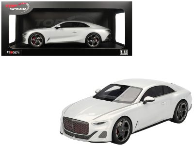 Top Speed TS0671 - Bentley Batur Bonneville Pearl White Metallic 118 Model Car 