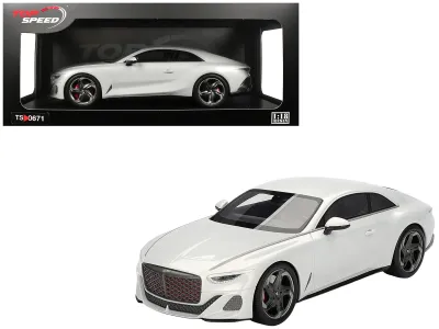 Top Speed TS0671 - Bentley Batur Bonneville Pearl White Metallic 118 Model Car 