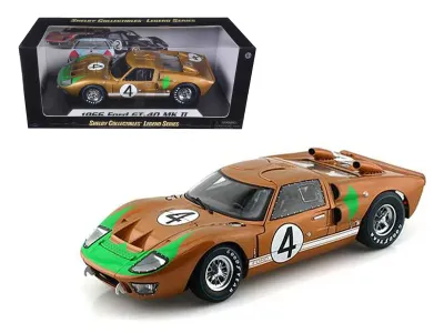 Shelby Collectibles SC414 - 1966 Ford GT-40 MK 2 Gold 4 118 Diecast Car Model by Shelby 
