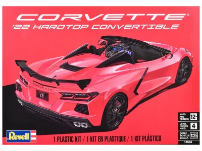 Revell 14583 - Level 4 Model Kit 2022 Chevrolet Corvette C8 Hardtop Convert
