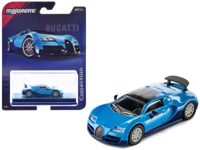 Majorette MJ8505001024 - 2005 Bugatti Veyron 16.4 Super Sport Blue Collection Series 