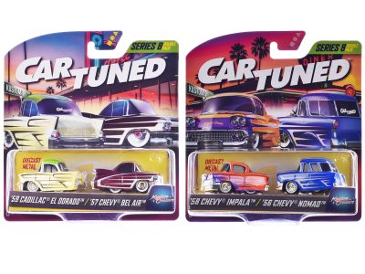 Car Tuned 541967-XX5 - Kustoms Double Pack Series 8 Set of 4 Cars Diecast Model Car