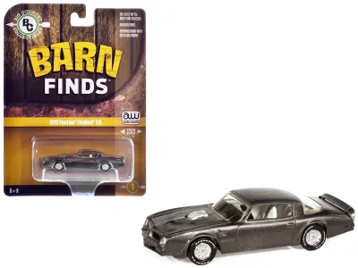 Autoworld AWBC003-AWSP198 - 1976 Pontiac Firebird TA Barn Finds Gray Metallic (Weathered