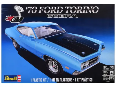 Revell 14534 - Level 4 Model Kit 1970 Ford Torino Cobra 125 Scale Model by 