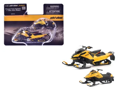 BRP Models BRP60022 - Ski-Doo MXZ Blizzard (Trail Segment) Neo Yellow and Ski-Doo 
