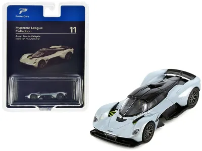 PosterCars H11B - Aston Martin Valkyrie Skyfall Silver Metallic with Black Top