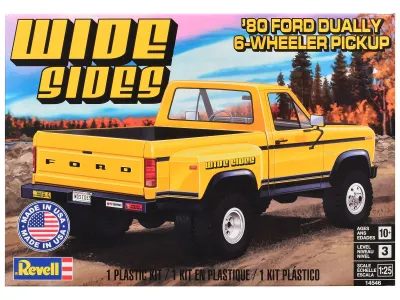 Revell 14546 - Level 3 Model Kit 1980 Ford F-150 Dually Pickup Truck 125 Sc