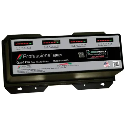 Dual Pro PS4AUTO - Dual Pro PS4AUTO Battery Charger, Auto Profille 4 Bank 60 Am