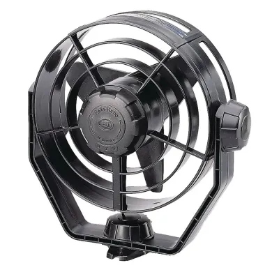 Hella Marine 003361012 - Hella Marine 2-Speed Turbo Fan - 24V - Black