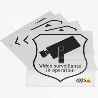 Axis Communications 5502-811 - SURVEILLANCE STICKER ENG 10PCS