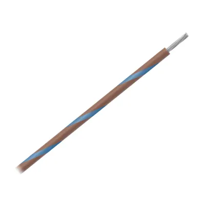 Pacer Group WUL16BR-6-500 - Pacer 16 AWG Gauge Striped Marine Wire 500 Spool - Brown wBl