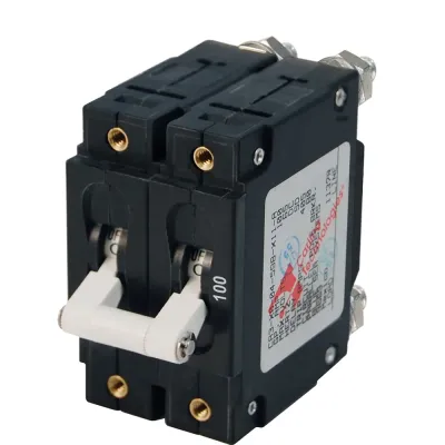 Navico Group 7258 - Blue Sea 7258 C-Series Double Pole Circuit Breaker - 100A