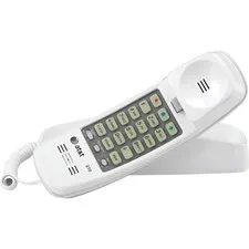 VTECH ATT 210WH - AT&T Trimline 210WH Standard Phone - White - 1 x Phone Line