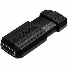 VERBATIM 49062 - PinStripe USB Flash Drive - 8 GB - USB 2.0 - Black - Lifetim