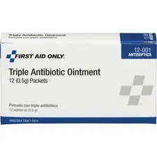 FIRST AID ONLY, INC. FAO 12001 - First Aid Only Triple Antibiotic Ointment Packets - For Infe