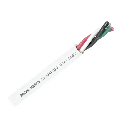 Pacer Group WR16/4-100 - Pacer Round 4 Conductor Cable - 100 - 164 AWG - Black, Green
