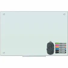 U BRANDS UBR 3970U0001 - U Brands Magnetic Frosted-Glass Dry-Erase Board - White Glas