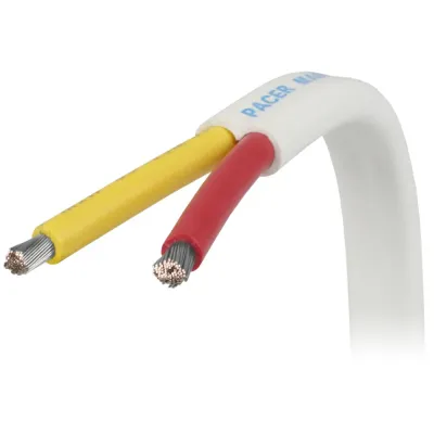 Pacer Group W10/2RYW-250 - Pacer 102 AWG Safety Duplex Cable - Flat Cable - RedYellow -