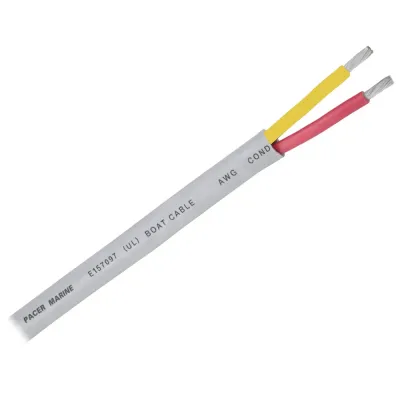 Pacer Group WR10/2RYW-100 - Pacer 102 AWG Round Safety Duplex Cable - RedYellow - 100