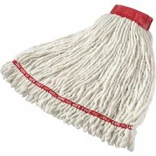 Rubbermaid RCP A253WHI - Rubbermaid Commercial 5 Headband Shrinkless Wet Mop - Medium