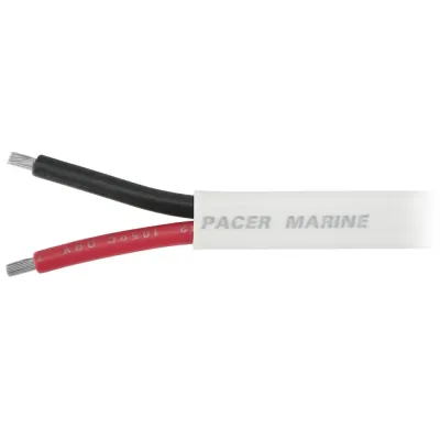 Pacer Group W6/2DC-FT - Pacer 62 AWG Duplex Cable - Flat Cable - RedBlack - Sold By 