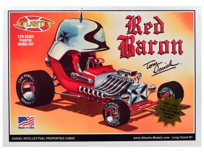 Atlantis ALM-6740 - Skill 2 Model Kit Tom Daniels Red Baron Show Rod 124 Scale M