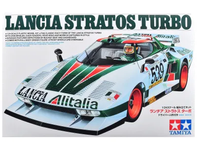 Tamiya TAM-25210 - Model Kit Lancia Stratos Turbo 124 Scale Model by Tamiya