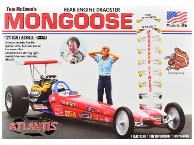 Atlantis ALM-7529 - Skill 2 Model Kit Tom McEwens Mongoose Rear Engine Dragster 
