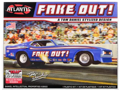 Atlantis ALM-8275 - Model Kit Tom Daniels FAKE OUT! Classic Funny Car (Snap-to-B