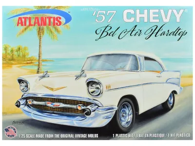 Atlantis ALM-1371 - Skill 3 Model Kit 1957 Chevrolet Bel Air Hardtop 125 Scale M