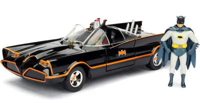 Jada Toys 98259 - 1966 Classic TV Series Batmobile with Diecast Batman and Pla