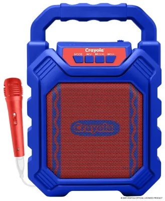 CRAYOLA(R) CBX210BM - KARAOKE SPKR WMIC&FM BLU
