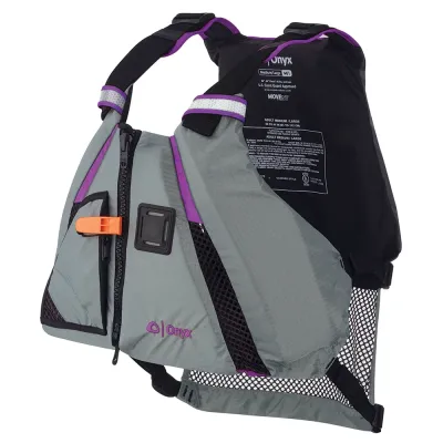 Onyx Outdoor 122200-600-040-18 - Onyx MoveVent Dynamic Paddle Sports Vest - PurpleGrey - ML
