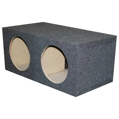 Qpower QMPSQ15E - Dual 15? Sealed Heavy Duty Square Empty Woofer Box