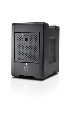 GDRIVE SDPH34H-104T-NBAAB - G-Raid Shuttle 4, 104TB, 4 Bay RAID, ThunderBolt 3, USB 3.2