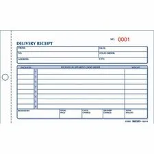 REDIFORM OFFICE PRODUCTS RED 6L614 - Rediform Carbonless Delivery Receipt Books - 50 Sheet(s) - 2