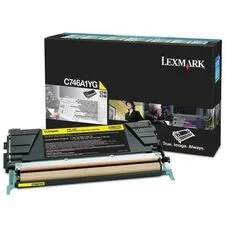 Lexmark LEX C746A1YG - Lexmark Standard Yield Laser Toner Cartridge - Yellow - 1 Ea