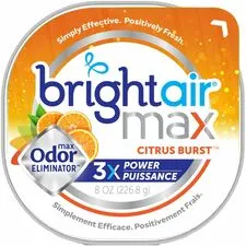 BRIGHT AIR BRI 900436 - Bright Air Max Scented Gel Odor Eliminator - Gel - 8 oz - Ci