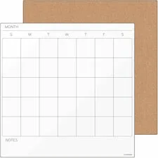 U BRANDS UBR 3889U0001 - U Brands Tile Board Value Pack Frameless Dry-Erase Calendar 