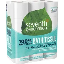 SEVENTH GENERATION SEV 13738 - Seventh Generation 100% Recycled Bathroom Tissue - 2 Ply - 2