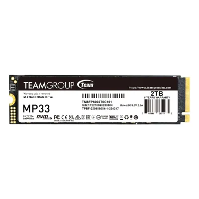 Team Group Inc TM8FP6002T0C101 - TEAMGROUP MP33 M.2 2280 2TB PCIE 3.0 X4 WITH NVME 1.3 3D NAN