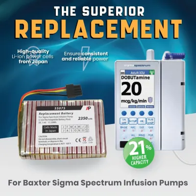 ArtisanPower MB-55075 - BAXTER SIGMA SPECTRUM INFUSION PUMP REPLACEMENT BATTERY. COM
