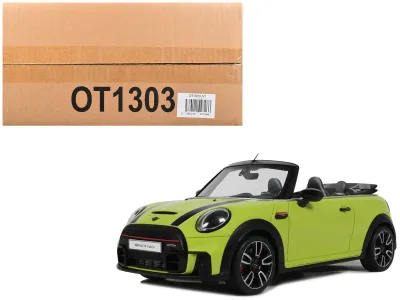 Gt Spirit OT1303 - 2021 Mini JCW Cabrio Zesty Yellow with Black Stripes 118 Mod