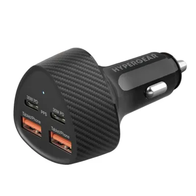 HYPERGEAR 16445 - SPEEDBOOST 77W 4P CAR CHG