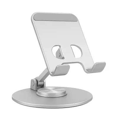 UNCAGED ERGONOMICS(R) SPS-SILVER - SWIVEL PHONE STAND SLV