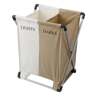 EUROHOME EW229 - DBL LAUNDRY BIN LTSDRKS