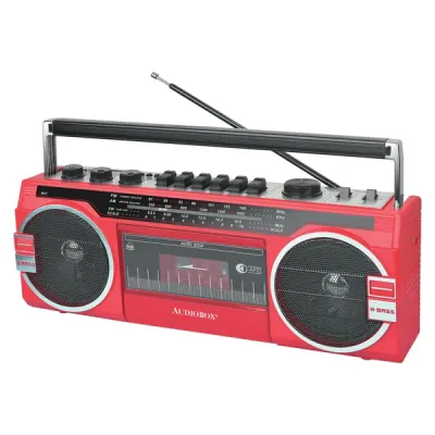 AUDIOBOX RXC-25BTRED - CASSETTE PLYR & RCRDR RED