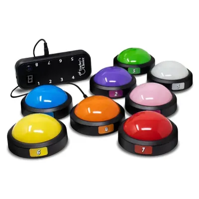 TEACHERS CHOICE TCFT-1301 - 8PK LIGHT UP GAME BZR SYS